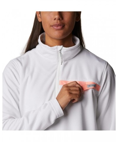 Women's W Skiff Guide Fleece White/Tiki Pink $10.93 Jackets