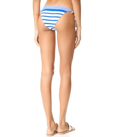 Elle Tie Side Bottom Cyan Texture Tie Dye 4/XS Sapphire Beach Stripe $45.34 Swimsuits