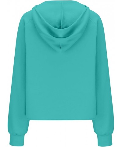 Oversized Hoodies For Women Zip Up Long Sleeve Hooded Sweatshirts Casual Quarter Zip Pullover Tops Fall Y2K Clothes J014-blue...