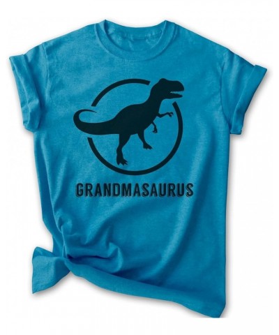 Grandmasaurus T-Shirt, Unisex Women's Shirt, Grandma Shirt, Grandmother Shirt, Dinosaur Shirt Heather Blue $13.91 Tops