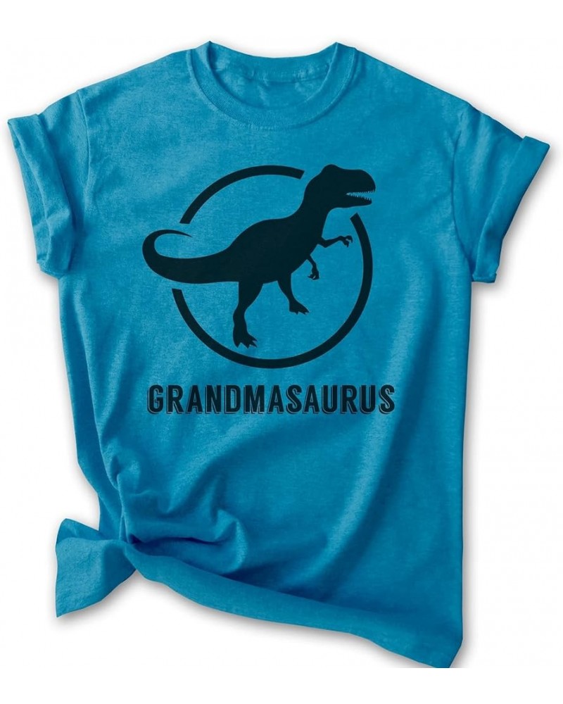 Grandmasaurus T-Shirt, Unisex Women's Shirt, Grandma Shirt, Grandmother Shirt, Dinosaur Shirt Heather Blue $13.91 Tops