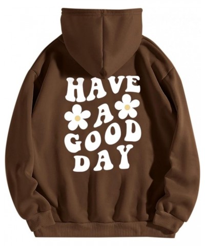 Drawstring Beach Hoodies for Women Solid Women's Sweatshirts with Pocket Womens Hoodies Pullover Floral Print Thin Khaki $17....