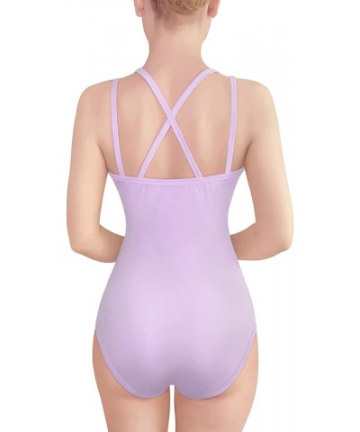 Cotton Romper Onesie Pajamas Bodysuit - Strappy Camisole Bodysuit Purple $17.50 Bodysuits