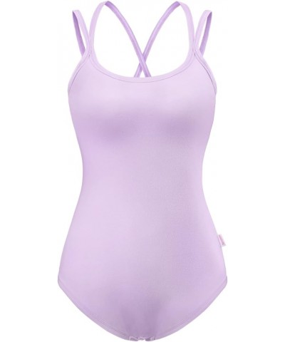 Cotton Romper Onesie Pajamas Bodysuit - Strappy Camisole Bodysuit Purple $17.50 Bodysuits