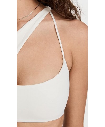 Women's Queensland Cross Shoulder Bikini Top Ecru $45.85 Swimsuits