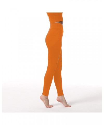 High Waist Yoga Pants Cutout Ripped Skinny Leggings for Women Super Soft and Comfortable Orange5 $9.27 Leggings