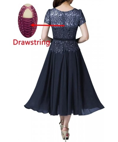 Tea Length Mother of The Bride Dresses with Sleeves Laces Appliques Beaded Mother of The Groom Dresses for Wedding Teal $37.7...