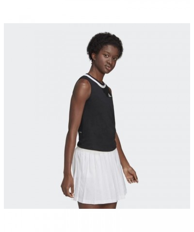 Women's Club Knotted Tennis Tank Top Black/White $20.72 Activewear