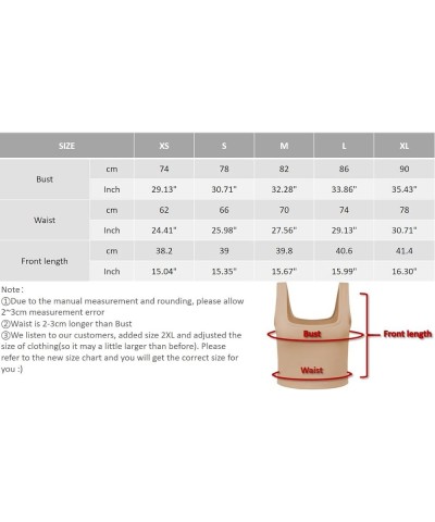 Women's Y2K Basic Workout Crop Tops Double Layered Sleeveless Square Neck Athletic Tank Top for Yoga and Exercise Black $5.69...