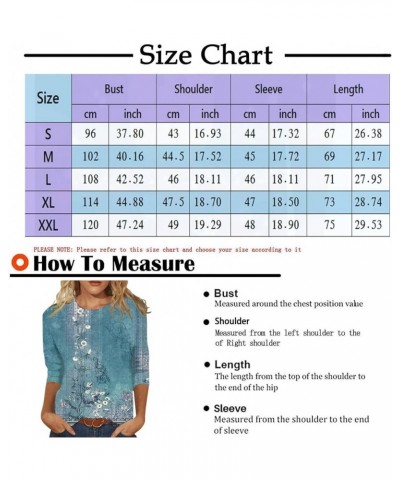 Vacation Outfits for Women 3/4 Length Sleeve Womens Tops Spring Fashion 2024 Casual Going Out Shirts Ladies Blouses 05gray $6...