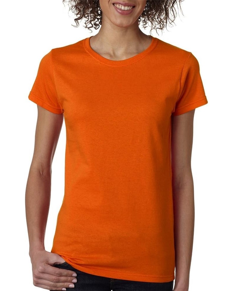 Missy Fit Heavy Cotton T-Shirt Heather Sapphire 5000L Orange $6.56 T-Shirts