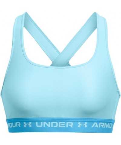 Women's Crossback Mid Impact Sports Bra (914) Sky Blue / Capri / Sky Blue $16.27 Lingerie