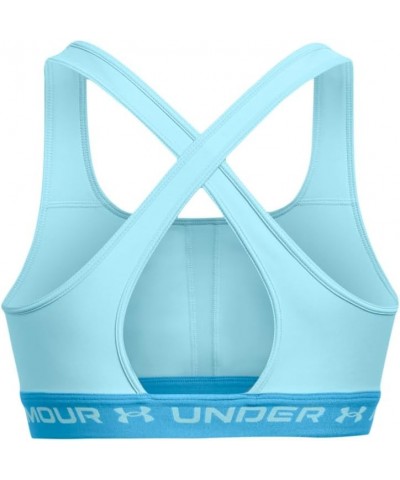 Women's Crossback Mid Impact Sports Bra (914) Sky Blue / Capri / Sky Blue $16.27 Lingerie