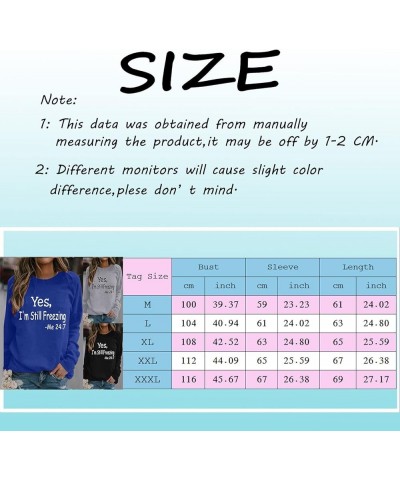 Letter Crew Neck Long Sleeve Oversized Sweatshirts for Women Casual Women's Crewneck Sweatshirts Sporty Plain Tunic Blue $9.5...