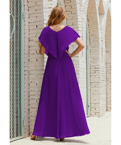 Women's Homecoming Dress Bridesmaid Dress Dolman Sleeves Formal Prom Gowns for Wedding Guests Dark Purple $44.00 Dresses