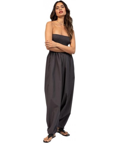 Jumpsuits for Women - Convertible Rompers into Harem Pants - One Size Cotton Jumpers - Maxi Length Outfit & Pockets Grey $21....