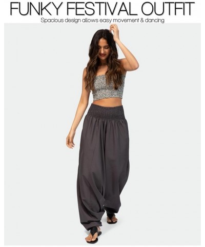 Jumpsuits for Women - Convertible Rompers into Harem Pants - One Size Cotton Jumpers - Maxi Length Outfit & Pockets Grey $21....