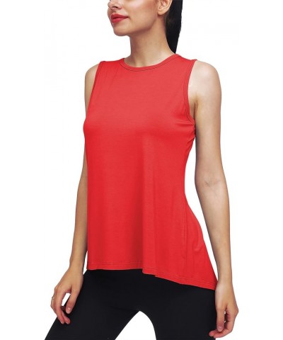 Workout Tops for Women Yoga Tank Tops Muscle Tank Athletic Shirs Workout Clothes Red $12.41 Activewear