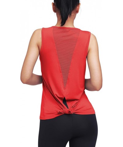 Workout Tops for Women Yoga Tank Tops Muscle Tank Athletic Shirs Workout Clothes Red $12.41 Activewear