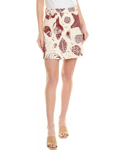 Women's Sea Shore Mini Skirt Sea Shore Print Red Clay Combo $78.75 Skirts