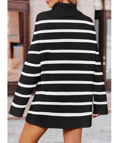 Women's 2024 Winter Sweaters Oversized Turtleneck Long Sleeve Chunky Knitted Tunic Pullover Tops Dim $28.59 Sweaters