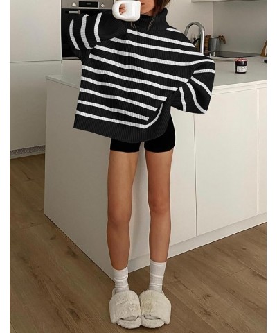 Women's 2024 Winter Sweaters Oversized Turtleneck Long Sleeve Chunky Knitted Tunic Pullover Tops Dim $28.59 Sweaters