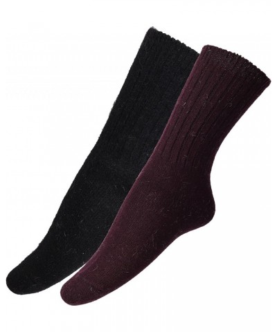 Cashmere Wool Socks For Women, Soft Cozy Knit Warm Long Ankle Length S32 $10.99 Activewear