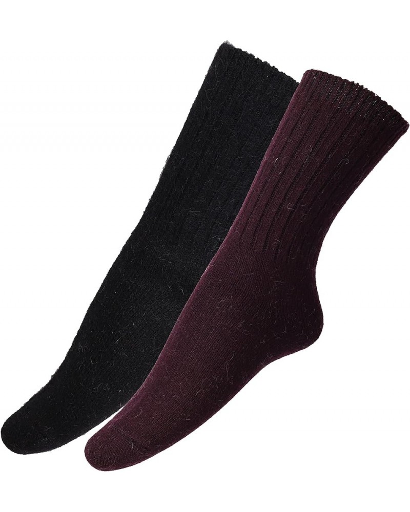 Cashmere Wool Socks For Women, Soft Cozy Knit Warm Long Ankle Length S32 $10.99 Activewear