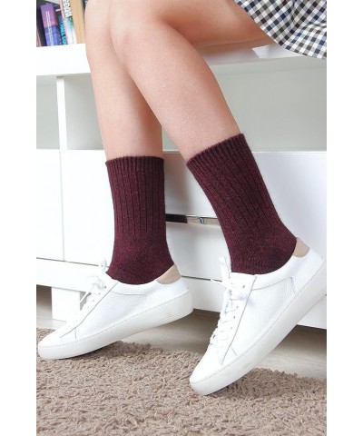 Cashmere Wool Socks For Women, Soft Cozy Knit Warm Long Ankle Length S32 $10.99 Activewear