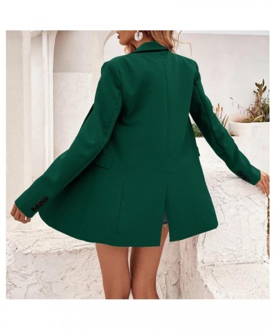 Women's Casual Long Sleeve Lapel Oversized Button Work Office Blazer Suit Jacket Z1-green $24.75 Blazers