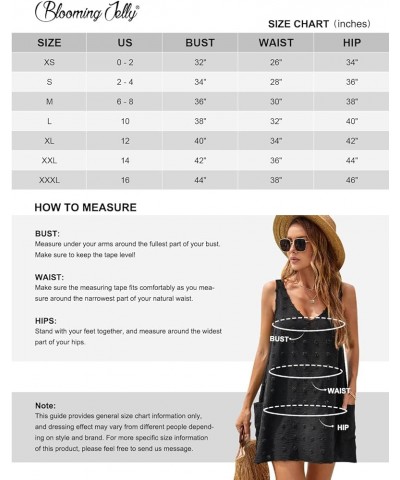 Womens Casual Sun Summer Dresses Swiss Polka Dot Beach Cover Up V Neck Tank Dress with Pockets Army Green $16.34 Swimsuits