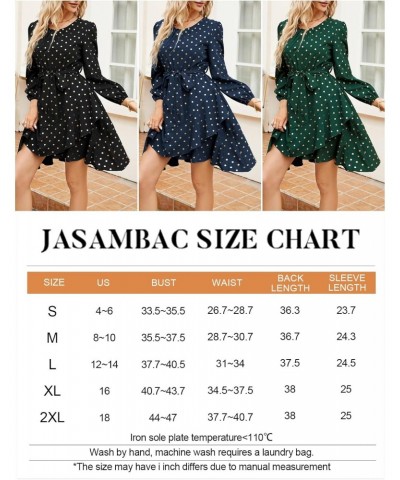 Wedding Guest Dresses for Women with Long Sleeves Gold Polka Dot Fall Ruffle Tiered Dresses $19.35 Dresses