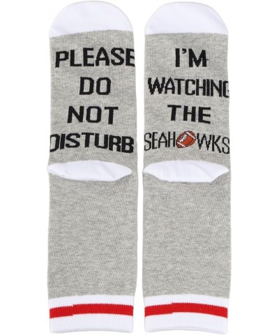 2 Pairs Football Team Socks Gift Please Do Not Disturb I'm Watching The S Socks Seattle Gift Seahawks Socks $11.59 Socks