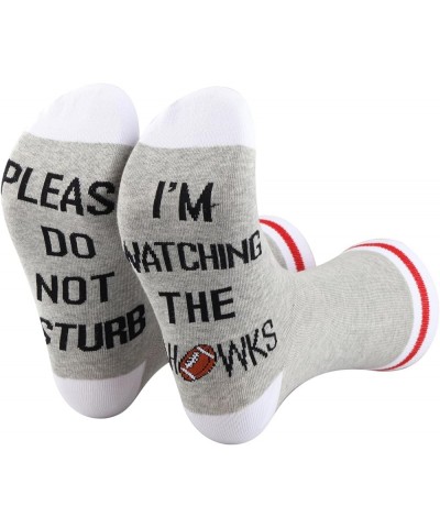 2 Pairs Football Team Socks Gift Please Do Not Disturb I'm Watching The S Socks Seattle Gift Seahawks Socks $11.59 Socks