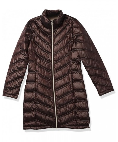 Women's Chevron Quilted Packable Down Jacket (Standard and Plus) Standard Shine Wine $36.16 Jackets