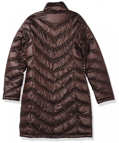 Women's Chevron Quilted Packable Down Jacket (Standard and Plus) Standard Shine Wine $36.16 Jackets