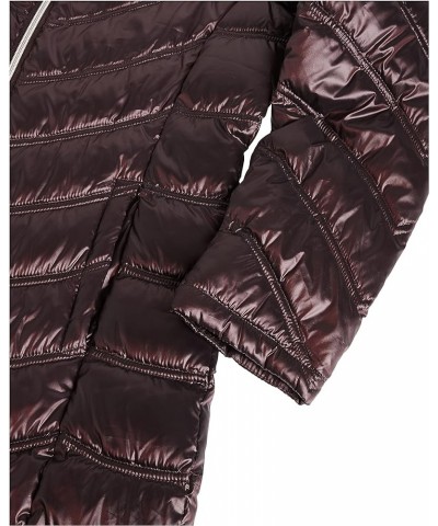 Women's Chevron Quilted Packable Down Jacket (Standard and Plus) Standard Shine Wine $36.16 Jackets