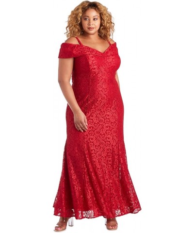 Women's Mermaid Silhouette Dress Red $52.52 Dresses