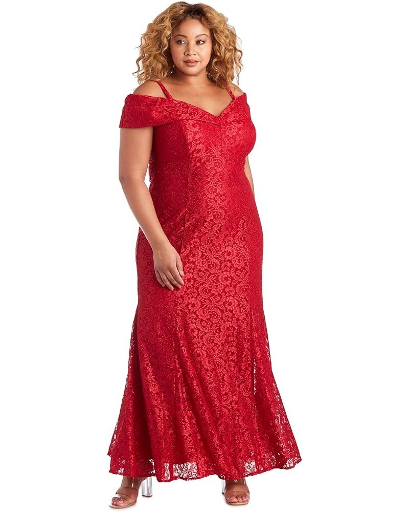 Women's Mermaid Silhouette Dress Red $52.52 Dresses