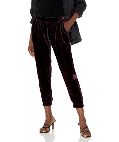 Women's Morgan Velvet Ankle Length Pant Cordovan $18.57 Pants