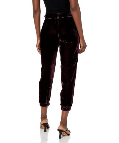 Women's Morgan Velvet Ankle Length Pant Cordovan $18.57 Pants