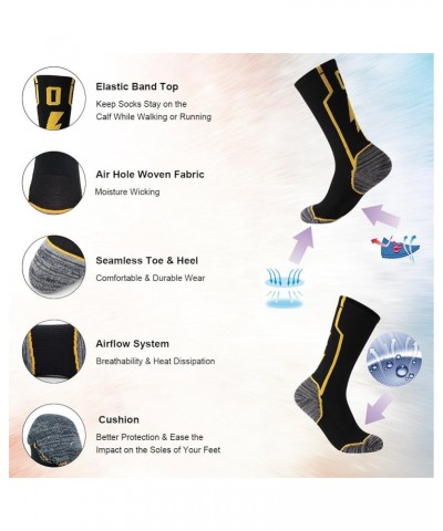 Adult Youth Mid Calf Cushion Team Sports Number Socks for Basketball Football Baseball Gold/Black 25 Or 52 Team Number Black ...