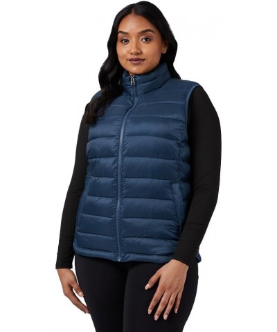 32º DEGREES Women's Lightweight Recycled Poly-Fill Packable Vest | Zippered Pockets | Layering | Water Repellent, Gothic Grap...