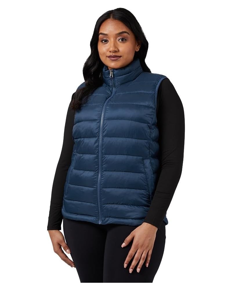 32º DEGREES Women's Lightweight Recycled Poly-Fill Packable Vest | Zippered Pockets | Layering | Water Repellent, Gothic Grap...