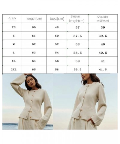 Women's Long Sleeve Cardigan Sweater, Fall Winter Short Thick Button Knitted Sweater Jacket, Waist Knit Sweater Black $15.05 ...