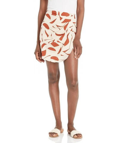 Women's Nirina Skirt Rust Abstract $25.86 Skirts