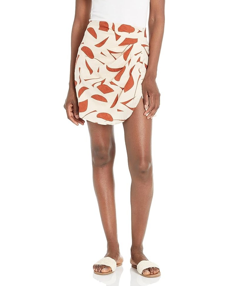 Women's Nirina Skirt Rust Abstract $25.86 Skirts