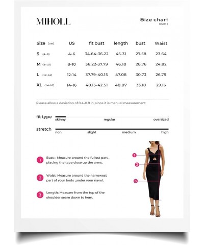 Women's Summer Knit Midi Dress Cutout Bodycon Dress Sleeveless Ribbed Sweater Dresses Black $28.49 Dresses