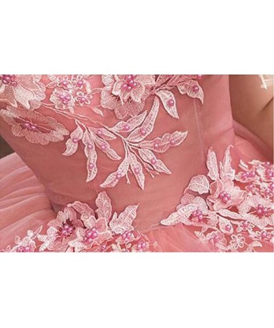 Women's Appliques Quinceanera Dresses Ball Gown Long Sweet 16 Dresses Off Shoulder Orange $35.70 Dresses