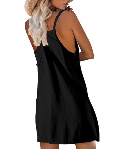 Women Summer Tennis Dress Sleeveless Halter Neck Athletic Short Jumpsuits Loose One Piece 2 in 1 Workout Rompers 1 Black $8.4...